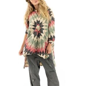 Multicolor Magnolia Pearl Ines Work Shirt